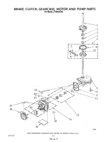 11 - Brake, Clutch, Gearcase, Motor And Pump parts for Whirlpool Washer Dryer Combo LT4900XSW3 from AppliancePartsPros.com