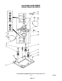 12 - Machine Base parts for Whirlpool Washer Dryer Combo LT4900XSW1 from AppliancePartsPros.com