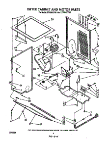 Dryer Cabinet And Motor parts for Whirlpool Washer Dryer Combo LT5004XTW1 from AppliancePartsPros.com