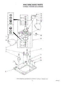 10 - Machine Base parts for Whirlpool Washer Dryer Combo LT5000XSW3 from AppliancePartsPros.com