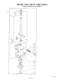 14 - Brake And Drive Tube parts for Whirlpool Washer Dryer Combo LT5000XSW3 from AppliancePartsPros.com