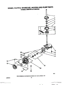 09 - Brake, Clutch, Gearcase, Motor And Pump parts for Whirlpool Washer Dryer Combo LT5000XVW0 from AppliancePartsPros.com