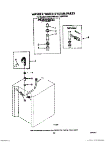 12 - Washer Water System parts for Whirlpool Washer Dryer Combo LT5000XVW0 from AppliancePartsPros.com