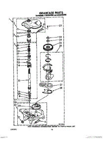 13 - Gearcase parts for Whirlpool Washer Dryer Combo LT5000XVW0 from AppliancePartsPros.com