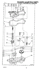 11 - Washer Gearcase parts for Whirlpool Washer Dryer Combo LT5005XMW0 from AppliancePartsPros.com