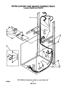 Dryer Support And Washer Harness parts for Whirlpool Washer Dryer Combo LT5004XTW1 from AppliancePartsPros.com