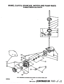 Brake, Clutch, Gearcase, Motor And Pump parts for Whirlpool Washer Dryer Combo LT5004XTW1 from AppliancePartsPros.com