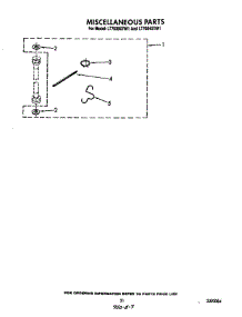 Miscellaneous parts for Whirlpool Washer Dryer Combo LT5004XTW1 from AppliancePartsPros.com