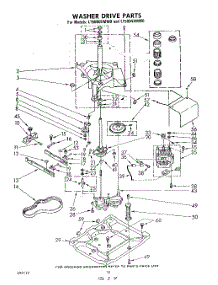 09 - Washer Drive parts for Whirlpool Washer Dryer Combo LT5004XMW0 from AppliancePartsPros.com