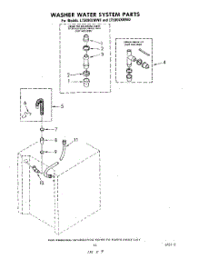 12 - Washer Water System parts for Whirlpool Washer Dryer Combo LT5004XMW0 from AppliancePartsPros.com