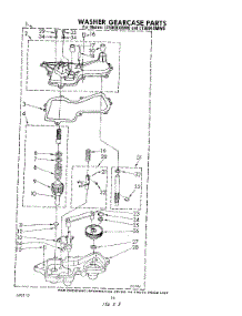 13 - Washer Gearcase parts for Whirlpool Washer Dryer Combo LT5000XMW0 from AppliancePartsPros.com