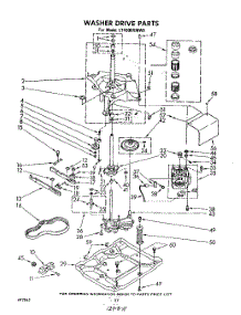 14 - Washer Drive parts for Whirlpool Washer Dryer Combo LT4900XMW0 from AppliancePartsPros.com