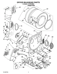 04 - Dryer Bulkhead Parts parts for Whirlpool Washer Dryer Combo YLTE5243DQ8 from AppliancePartsPros.com
