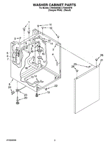 07 - Washer Cabinet Parts parts for Whirlpool Washer Dryer Combo LTG5243DT8 from AppliancePartsPros.com