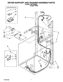 05 - Dryer Support And Washer Harness Parts parts for Whirlpool Washer Dryer Combo YWET3300SQ2 from AppliancePartsPros.com