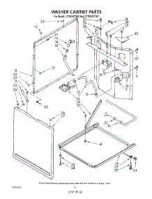 08 - Washer Cabinet parts for Whirlpool Washer Dryer Combo LT7000XTW0 from AppliancePartsPros.com