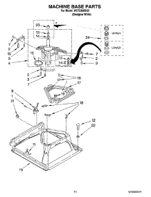 09 - Machine Base Parts parts for Whirlpool Washer Dryer Combo WET3300SQ2 from AppliancePartsPros.com