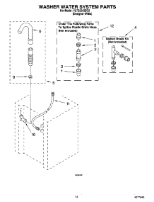 11 - Washer Water System Parts parts for Whirlpool Washer Dryer Combo YLTE5243DQ3 from AppliancePartsPros.com