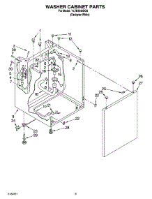 07 - Washer Cabinet Parts parts for Whirlpool Washer Dryer Combo YLTE5243DQ5 from AppliancePartsPros.com