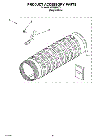 14 - Product Accessory Parts parts for Whirlpool Washer Dryer Combo YLTE5243DQ5 from AppliancePartsPros.com