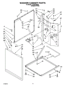 07 - Washer Cabinet Parts parts for Whirlpool Washer Dryer Combo YLTE6234DQ4 from AppliancePartsPros.com
