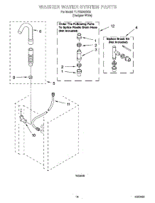 11 - Washer Water System Parts parts for Whirlpool Washer Dryer Combo YLTE5243DQ2 from AppliancePartsPros.com