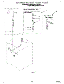 11 - Washer Water System parts for Whirlpool Washer Dryer Combo LTG5243DQ0 from AppliancePartsPros.com