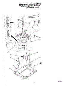 09 - Machine Base parts for Whirlpool Washer Dryer Combo LTG5243DT3 from AppliancePartsPros.com