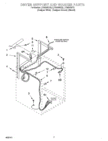 05 - Dryer Support And Washer parts for Whirlpool Washer Dryer Combo LTG5243DQ2 from AppliancePartsPros.com