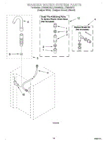 11 - Washer Water System parts for Whirlpool Washer Dryer Combo LTG5243DQ2 from AppliancePartsPros.com