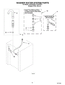 11 - Washer Water System parts for Whirlpool Washer Dryer Combo LTG5243DQ3 from AppliancePartsPros.com