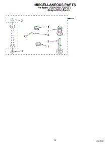 15 - Miscellaneous parts for Whirlpool Washer Dryer Combo LTG5243DQ3 from AppliancePartsPros.com
