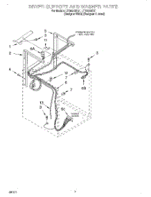 05 - Dryer Support And Washer parts for Whirlpool Washer Dryer Combo LTG5243DQ1 from AppliancePartsPros.com