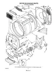 05 - Dryer Bulkhead parts for Whirlpool Washer Dryer Combo LT7100XVW0 from AppliancePartsPros.com