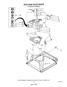 10 - Machine Base parts for Whirlpool Washer Dryer Combo LT7100XVW0 from AppliancePartsPros.com