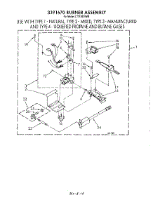 16 - 3391670 Burner parts for Whirlpool Washer Dryer Combo LT7100XVW0 from AppliancePartsPros.com