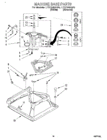 09 - Machine Base parts for Whirlpool Washer Dryer Combo LTE7245AW0 from AppliancePartsPros.com