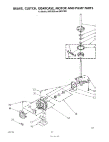 09 - Brake, Clutch, Gearcase, Motor And Pump parts for Whirlpool Washer Dryer Combo JWP21000 from AppliancePartsPros.com