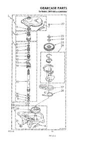 13 - Gearcase parts for Whirlpool Washer Dryer Combo JWP21000 from AppliancePartsPros.com