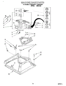 09 - Machine Base parts for Whirlpool Washer Dryer Combo LTE6234AN1 from AppliancePartsPros.com