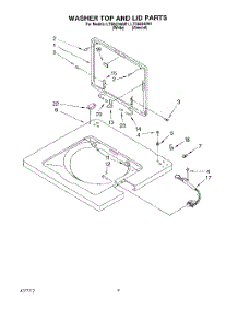 06 - Washer Top And Lid parts for Whirlpool Washer Dryer Combo LTG6234AW1 from AppliancePartsPros.com