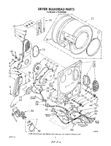 05 - Dryer Bulkhead parts for Whirlpool Washer Dryer Combo LT5100XSW0 from AppliancePartsPros.com