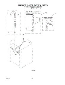 13 - Washer Water System parts for Whirlpool Washer Dryer Combo LTG6234AW1 from AppliancePartsPros.com