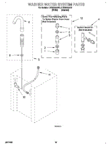 13 - Washer Water System parts for Whirlpool Washer Dryer Combo LTE6234AN2 from AppliancePartsPros.com