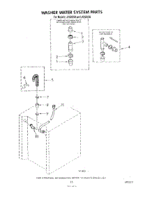12 - Washer Water System parts for Whirlpool Washer Dryer Combo JV020000 from AppliancePartsPros.com