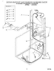 05 - Dryer Support And Washer Harness parts for Whirlpool Washer Dryer Combo LTG7245AN0 from AppliancePartsPros.com