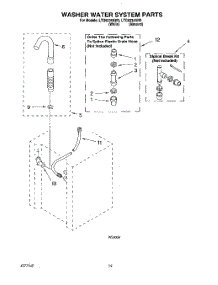 13 - Washer Water System parts for Whirlpool Washer Dryer Combo LTG6234AN3 from AppliancePartsPros.com