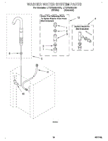 13 - Washer Water System parts for Whirlpool Washer Dryer Combo LTG7245AN0 from AppliancePartsPros.com