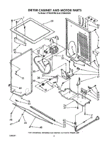04 - Dryer Cabinet And Motor parts for Whirlpool Washer Dryer Combo LT7000XVW0 from AppliancePartsPros.com
