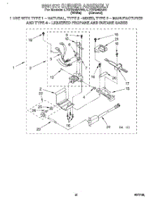 15 - 3391670 Burner Assembly parts for Whirlpool Washer Dryer Combo LTG7245AN0 from AppliancePartsPros.com